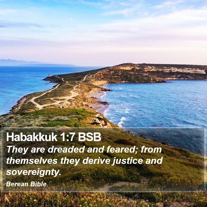 Habakkuk 1:7 BSB Bible Study