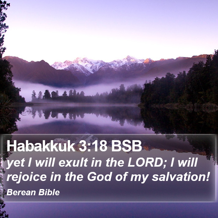 Habakkuk 3:18 BSB Bible Study