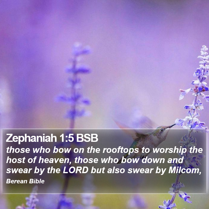 Zephaniah 1:5 BSB Bible Study