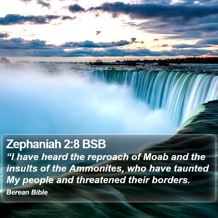 Zephaniah 2:8 BSB Bible Study