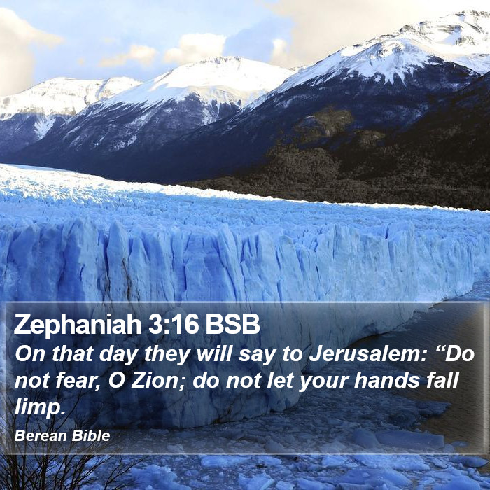 Zephaniah 3:16 BSB Bible Study