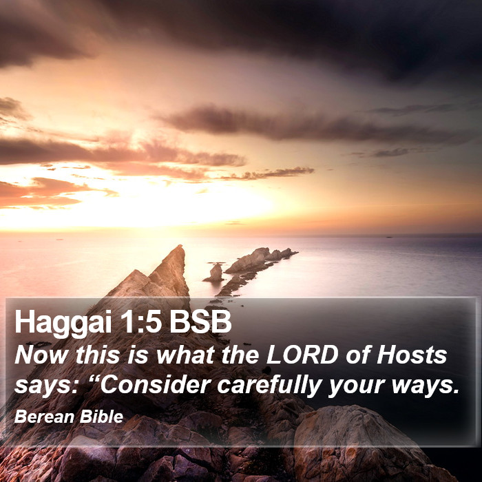 Haggai 1:5 BSB Bible Study