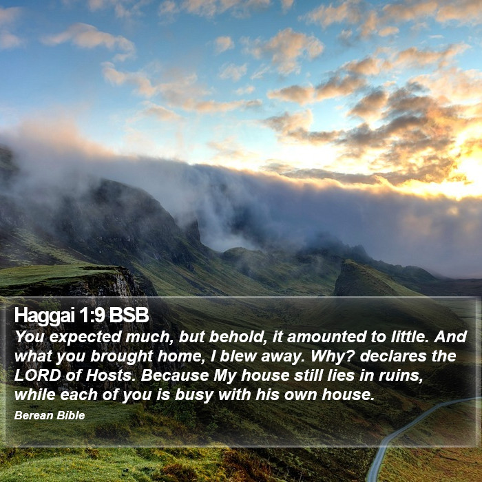 Haggai 1:9 BSB Bible Study