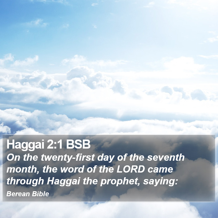 Haggai 2:1 BSB Bible Study