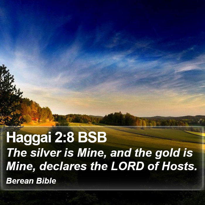 Haggai 2:8 BSB Bible Study