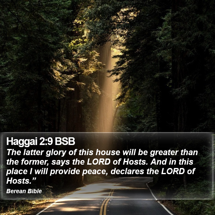 Haggai 2:9 BSB Bible Study