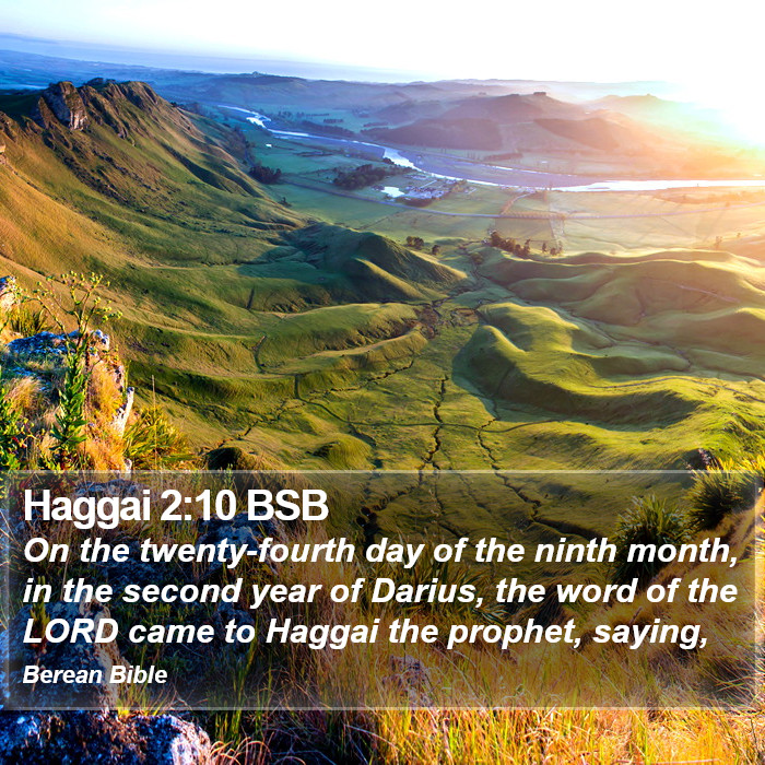 Haggai 2:10 BSB Bible Study