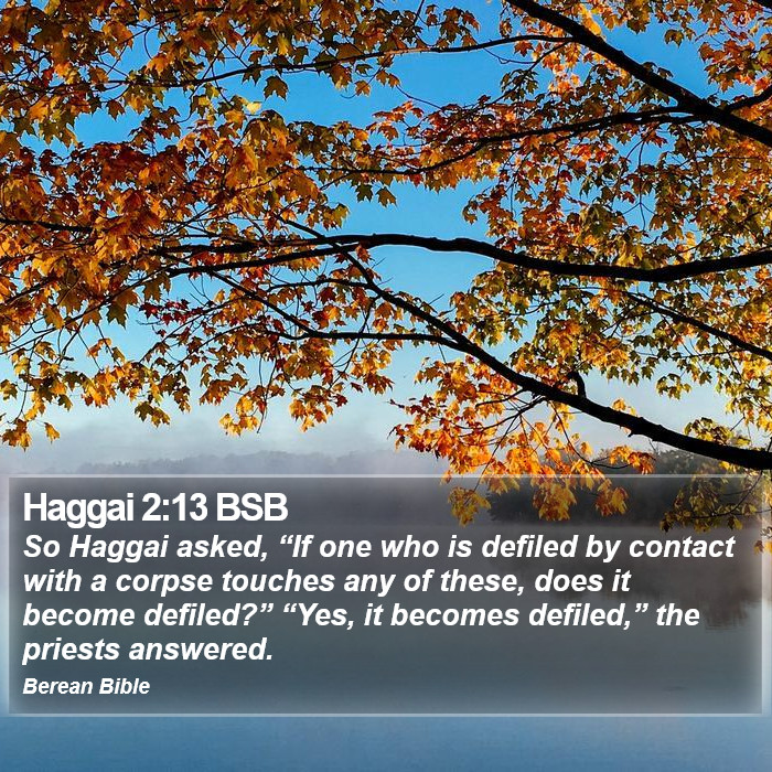 Haggai 2:13 BSB Bible Study