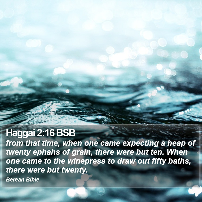 Haggai 2:16 BSB Bible Study