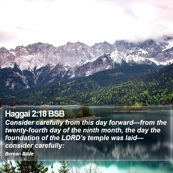 Haggai 2:18 BSB Bible Study