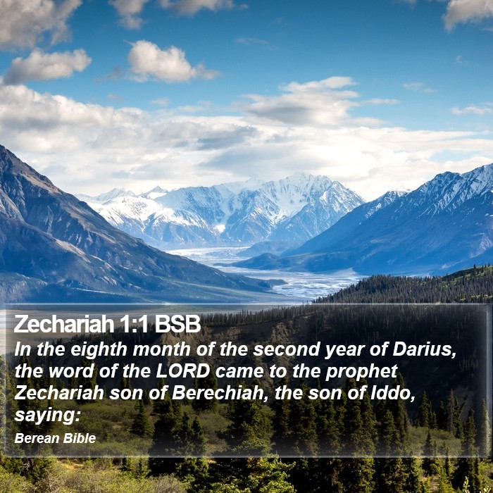 Zechariah 1:1 BSB Bible Study