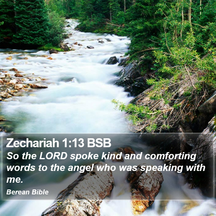 Zechariah 1:13 BSB Bible Study