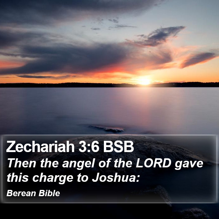 Zechariah 3:6 BSB Bible Study