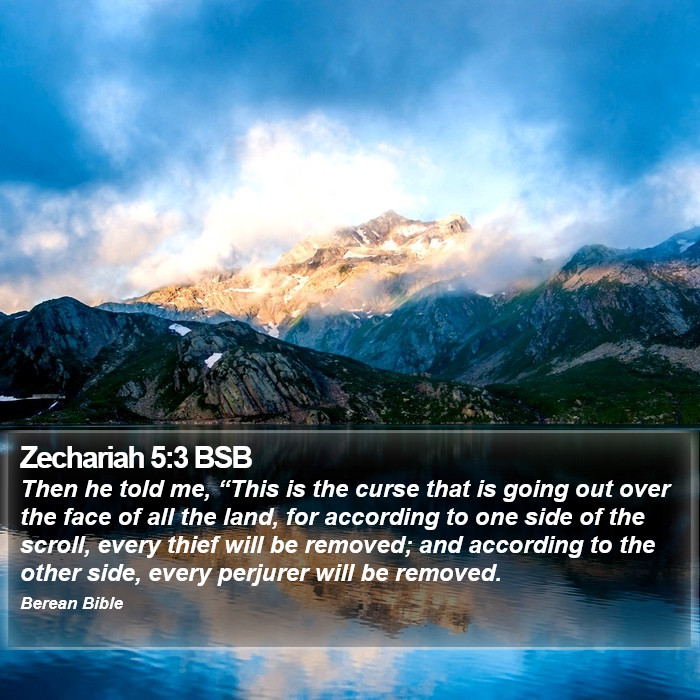 Zechariah 5:3 BSB Bible Study