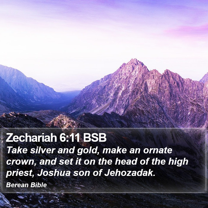 Zechariah 6:11 BSB Bible Study