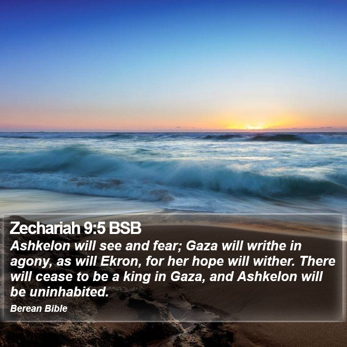 Zechariah 9:5 BSB Bible Study