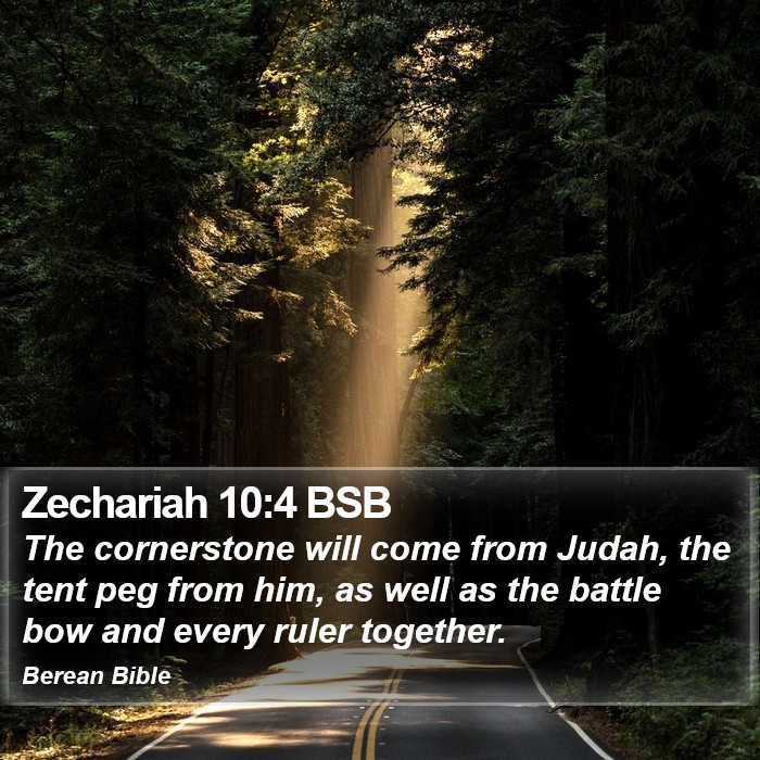 Zechariah 10:4 BSB Bible Study