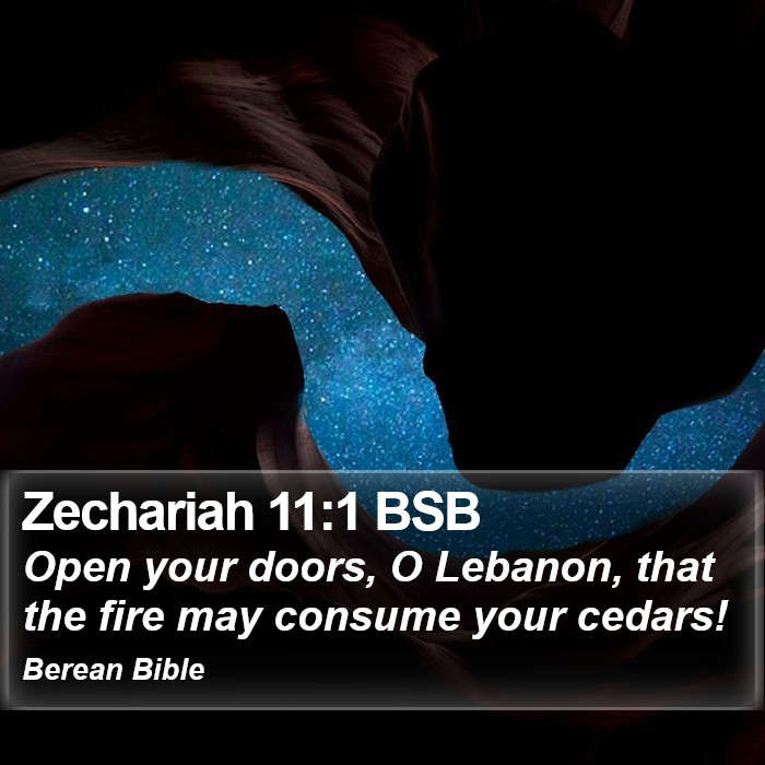 Zechariah 11:1 BSB Bible Study