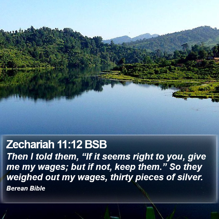 Zechariah 11:12 BSB Bible Study