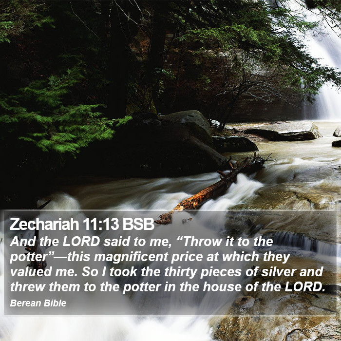 Zechariah 11:13 BSB Bible Study