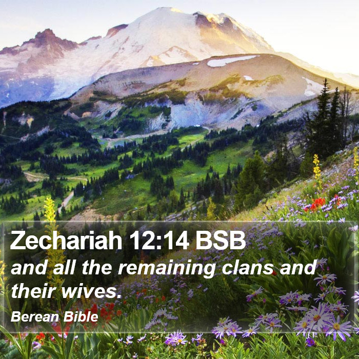 Zechariah 12:14 BSB Bible Study