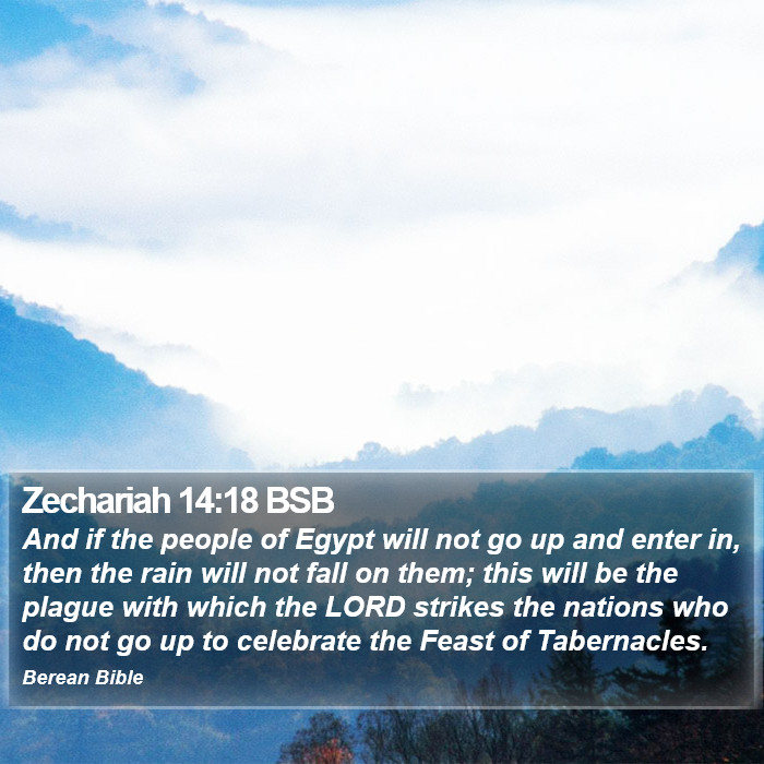 Zechariah 14:18 BSB Bible Study