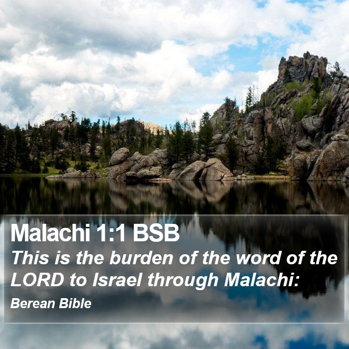 Malachi 1:1 BSB Bible Study