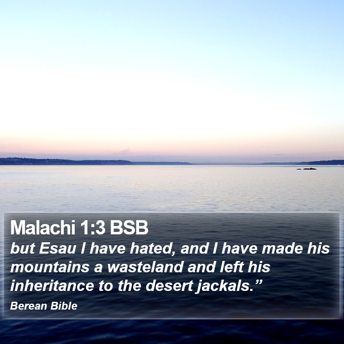 Malachi 1:3 BSB Bible Study