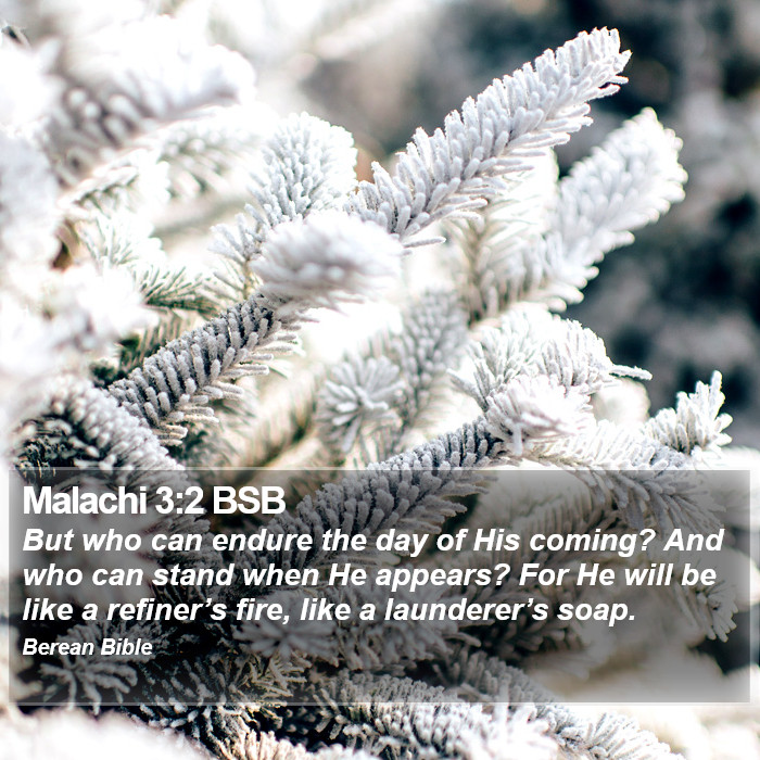 Malachi 3:2 BSB Bible Study