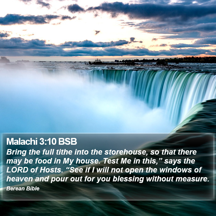 Malachi 3:10 BSB Bible Study