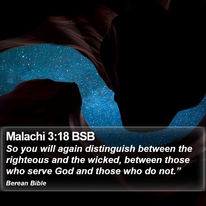 Malachi 3:18 BSB Bible Study