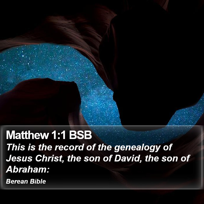 Matthew 1:1 BSB Bible Study