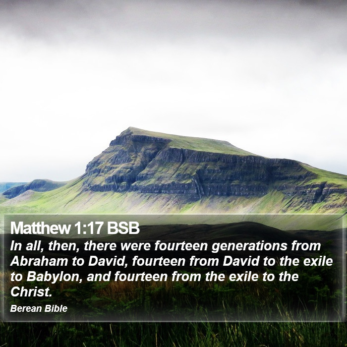 Matthew 1:17 BSB Bible Study