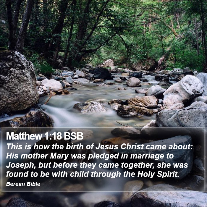 Matthew 1:18 BSB Bible Study