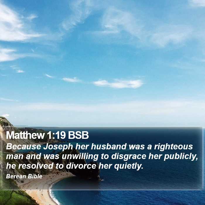 Matthew 1:19 BSB Bible Study