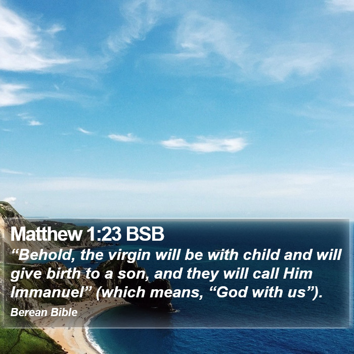 Matthew 1:23 BSB Bible Study