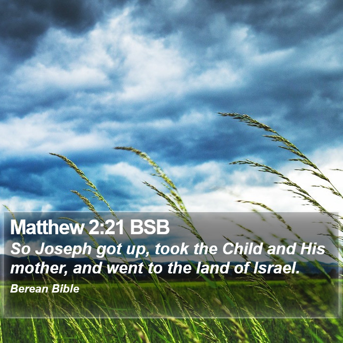 Matthew 2:21 BSB Bible Study