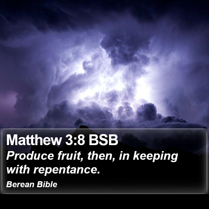 Matthew 3:8 BSB Bible Study