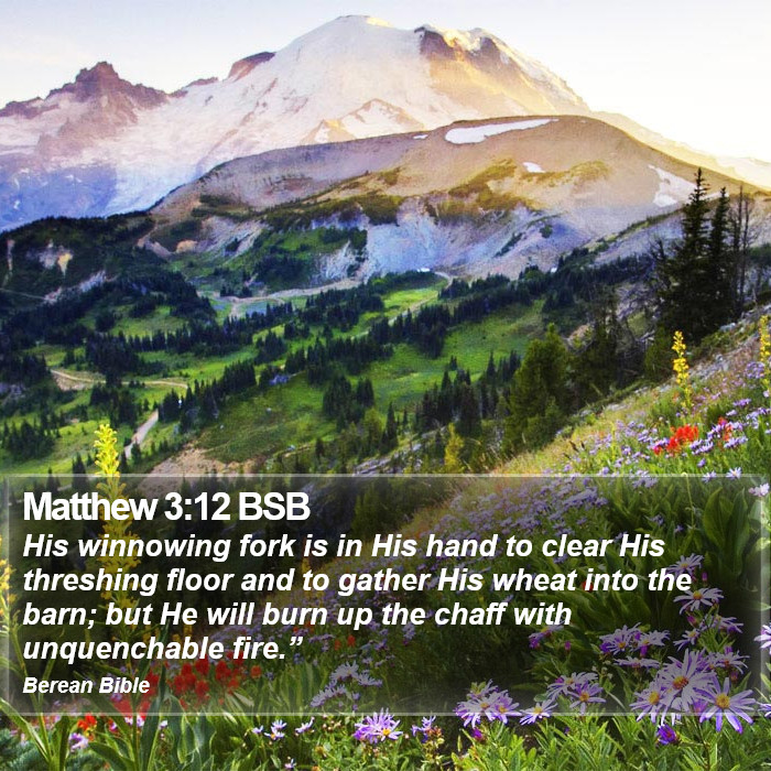 Matthew 3:12 BSB Bible Study