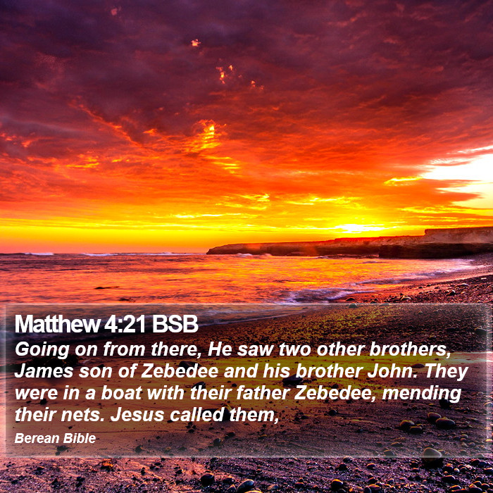 Matthew 4:21 BSB Bible Study