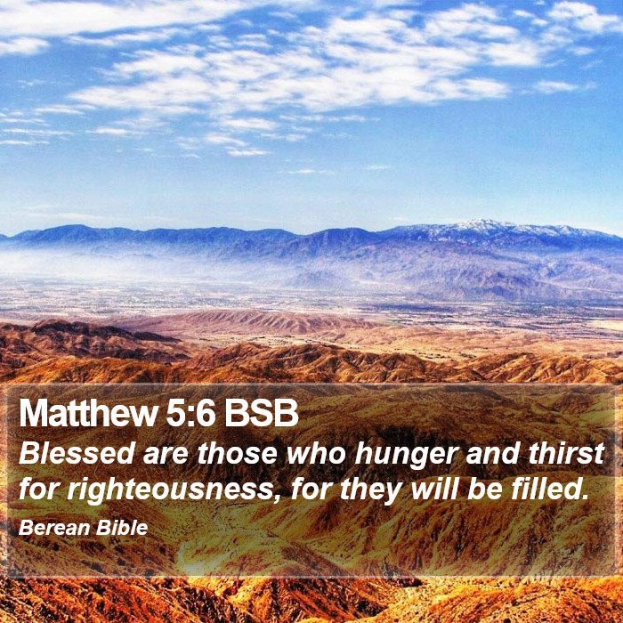 Matthew 5:6 BSB Bible Study