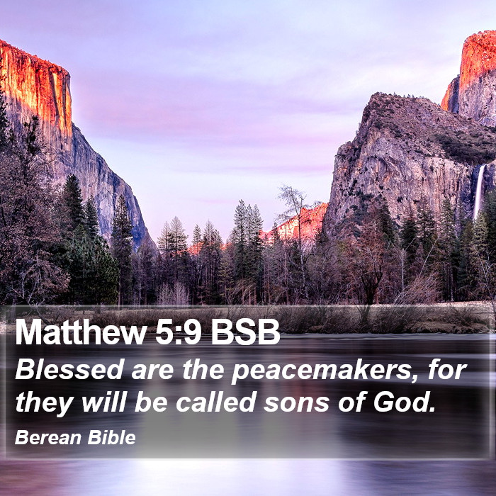 Matthew 5:9 BSB Bible Study