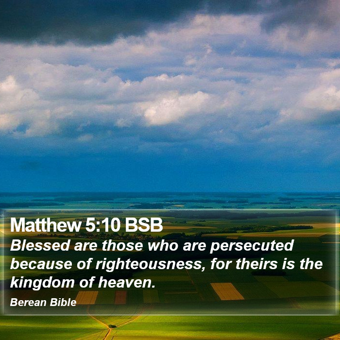 Matthew 5:10 BSB Bible Study