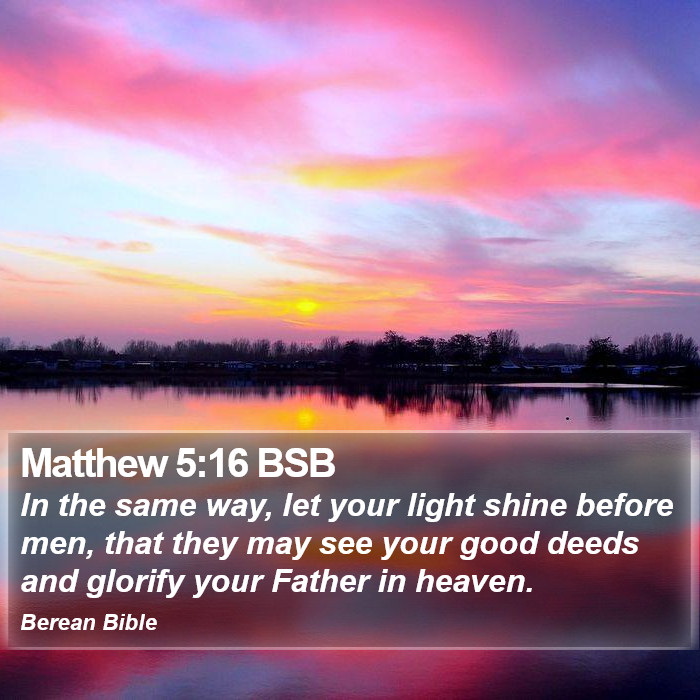 Matthew 5:16 BSB Bible Study