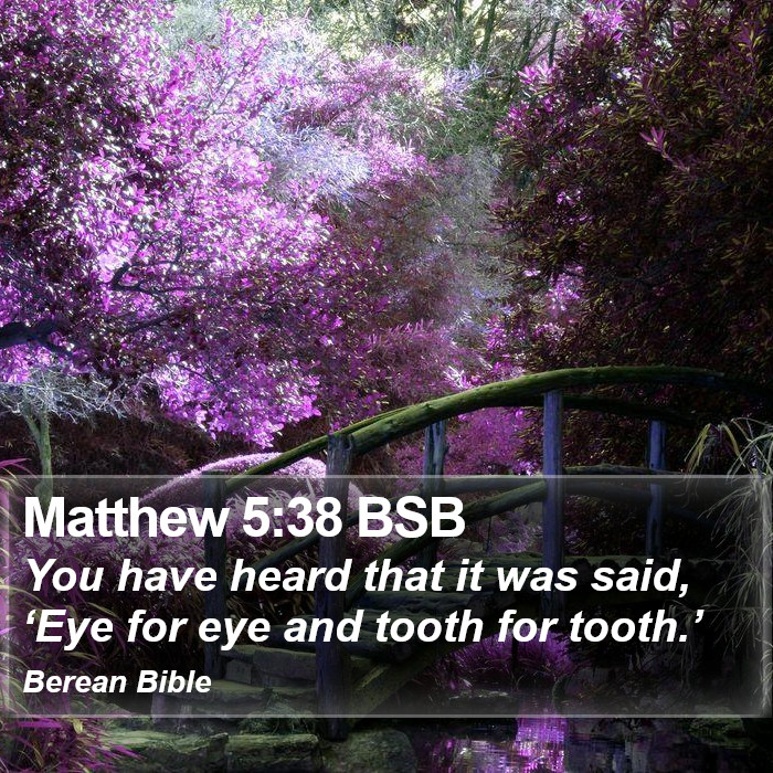 Matthew 5:38 BSB Bible Study