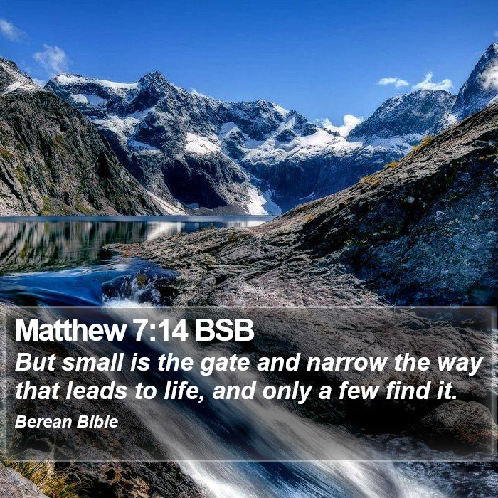 Matthew 7:14 BSB Bible Study