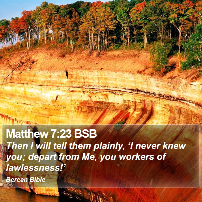 Matthew 7:23 BSB Bible Study