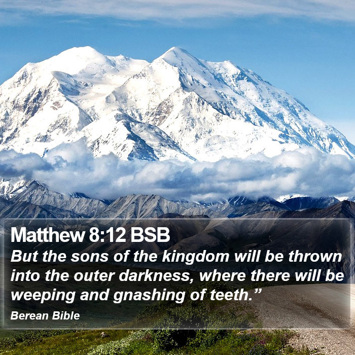 Matthew 8:12 BSB Bible Study