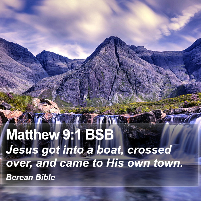 Matthew 9:1 BSB Bible Study