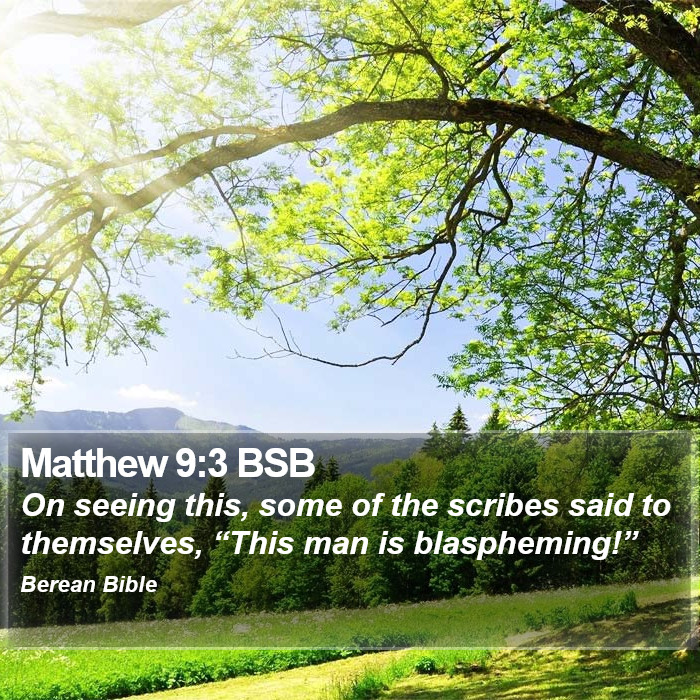 Matthew 9:3 BSB Bible Study